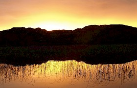 Loch Pottie at sunset