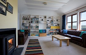 view of sitting room from dining area