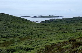 A glimpse of the coast from Tireragan