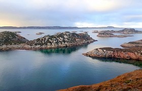 View from the high ground Balfours Bay