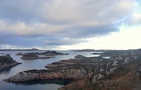 View over the sound of Iona Balfours Bay