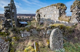 The ruins of Kilvickeon Chapel
