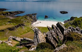 Scoor Beach from the path above